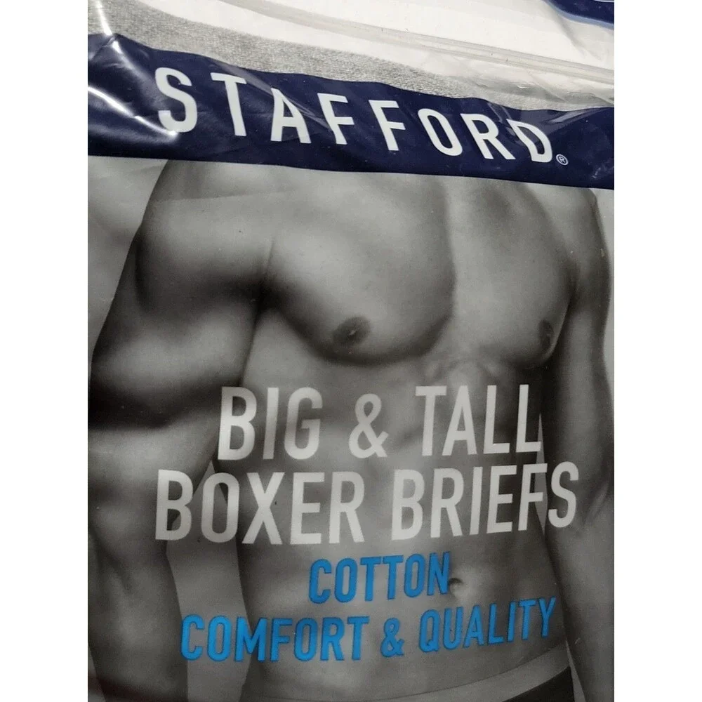 Stafford 4-Pack Men's Big & Tall Cotton Boxer Briefs